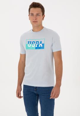 Erkek Açık Mavi Tişört - 50324859018