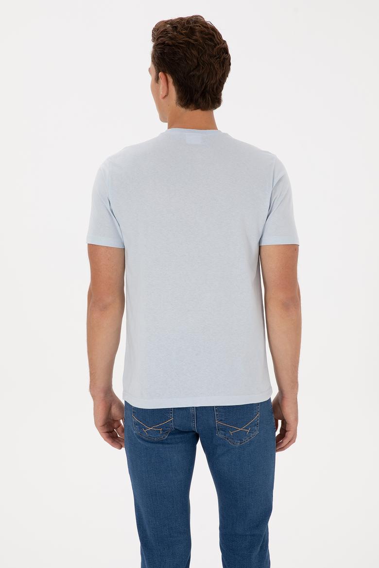 Erkek Açık Mavi Tişört - 50324859018