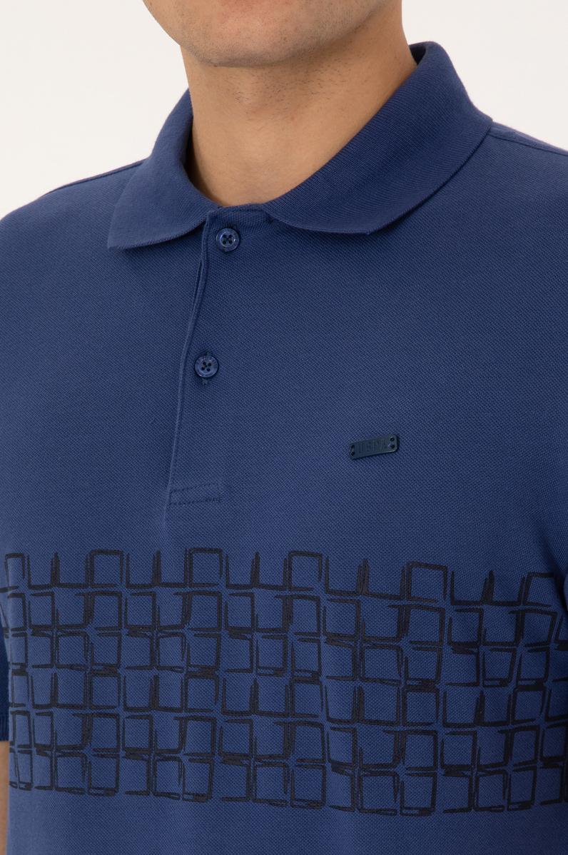 Erkek İndigo Tişört