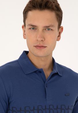 Erkek İndigo Tişört - 50324789054