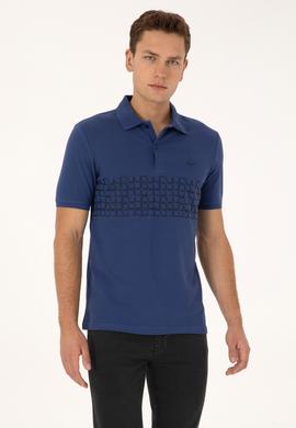 Erkek İndigo Tişört - 50324789054