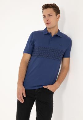 Erkek İndigo Tişört - 50324789054