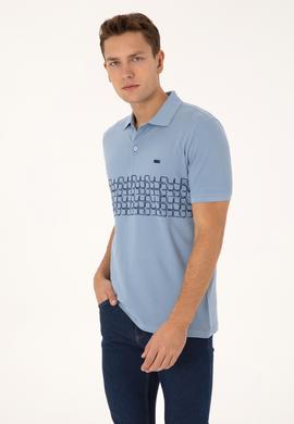 Erkek Açık Mavi Tişört - 50324789001