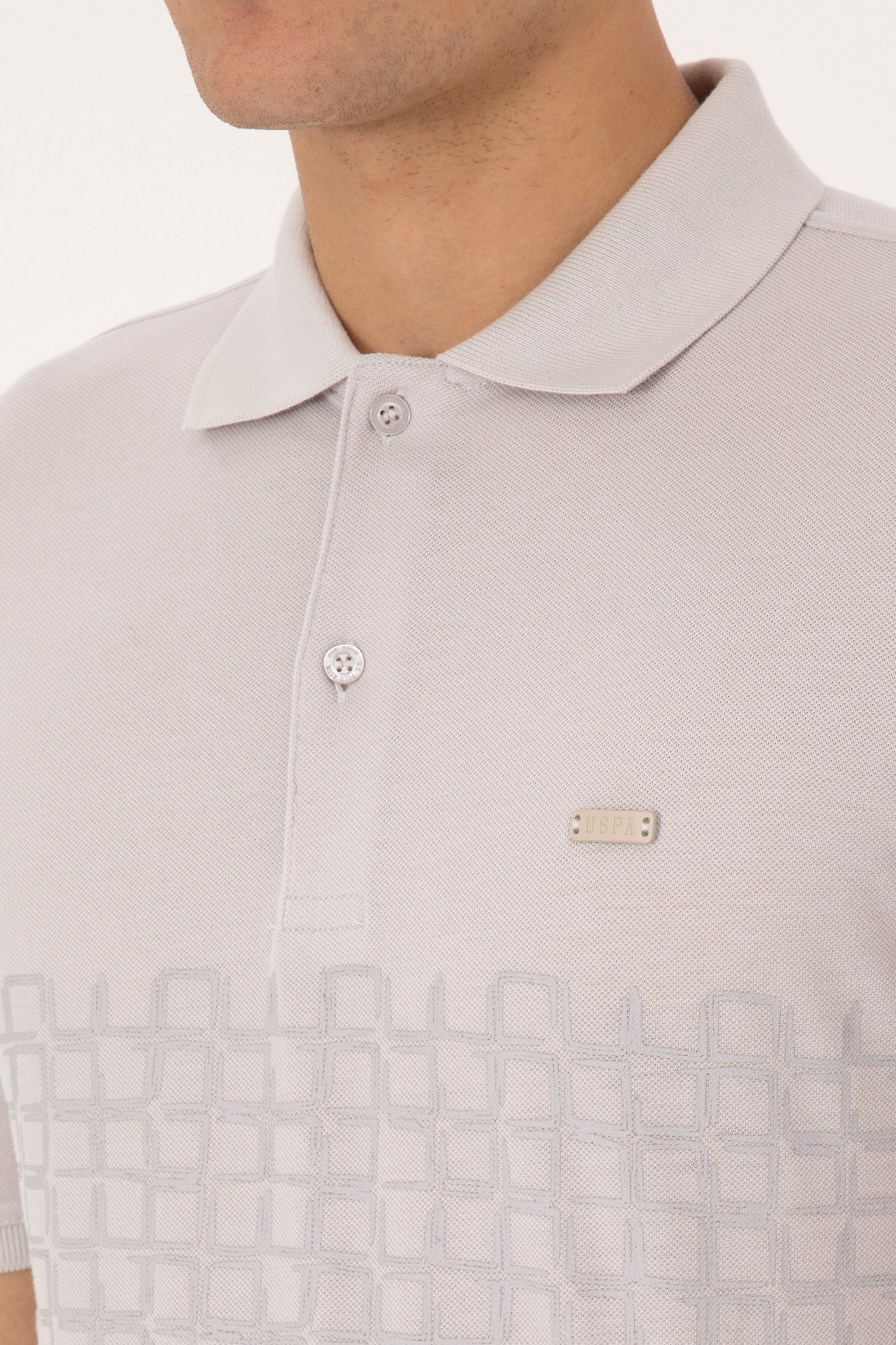Erkek Regular Fit Polo Yaka Taş Tişört - Image 7