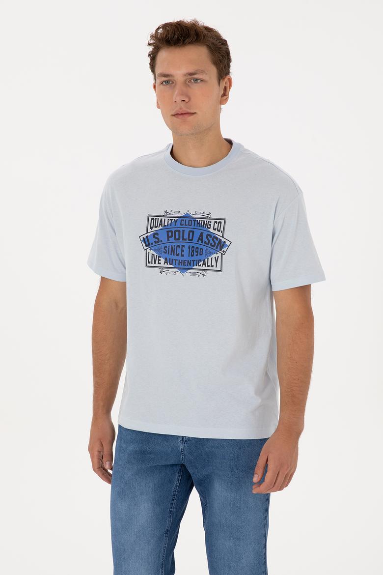 Erkek Açık Mavi Tişört - 50324811027