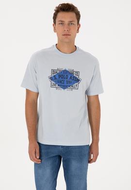 Erkek Açık Mavi Tişört - 50324811027