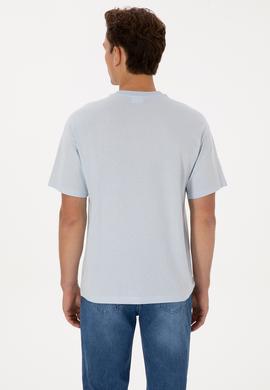Erkek Açık Mavi Tişört - 50324811027
