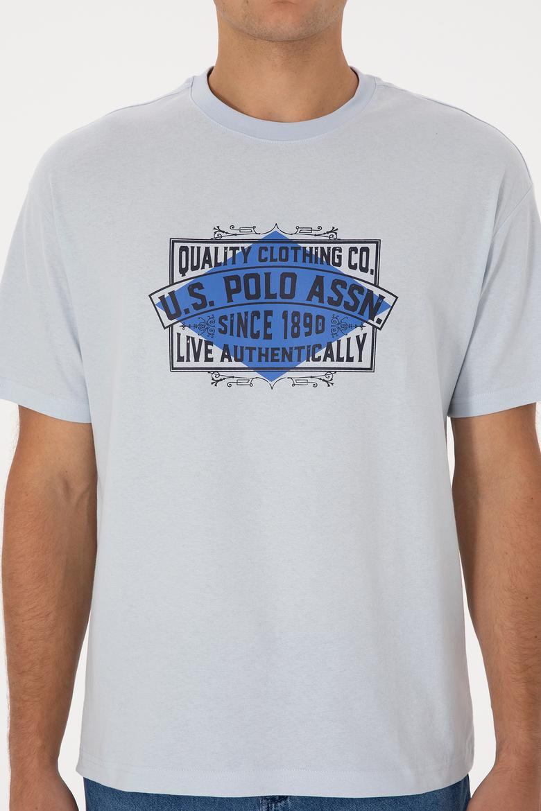 Erkek Açık Mavi Tişört - 50324811027