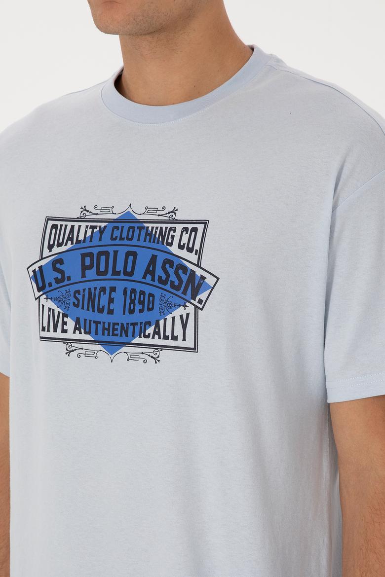 Erkek Açık Mavi Tişört - 50324811027