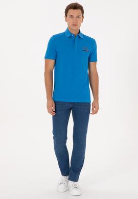 Erkek Kobalt Mavi Tişört - 50324803026