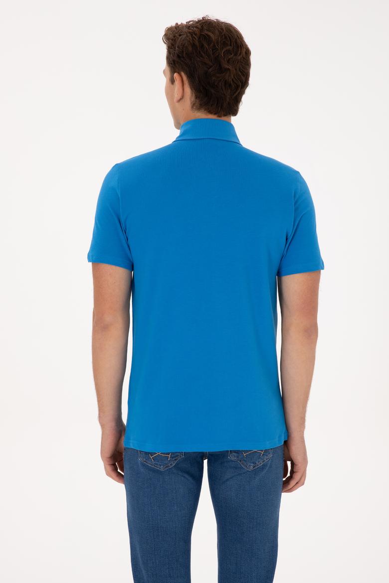 Erkek Kobalt Mavi Tişört - 50324803026