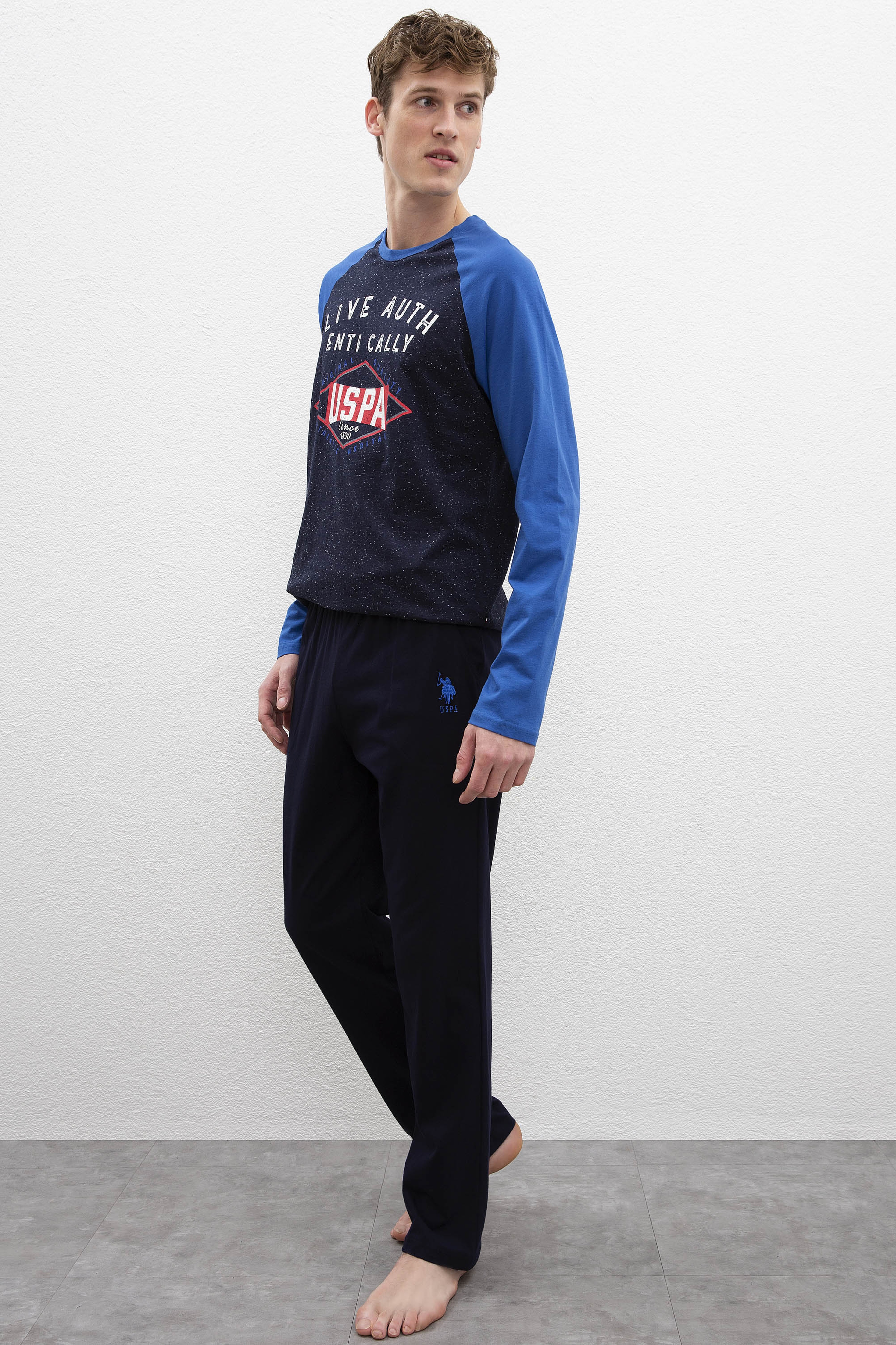 Erkek Saks Pijama Takımı - Image 2