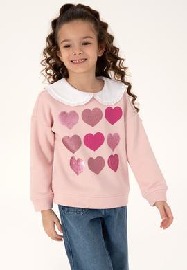 Kız Çocuk Pudra Sweatshirt - 50317879011