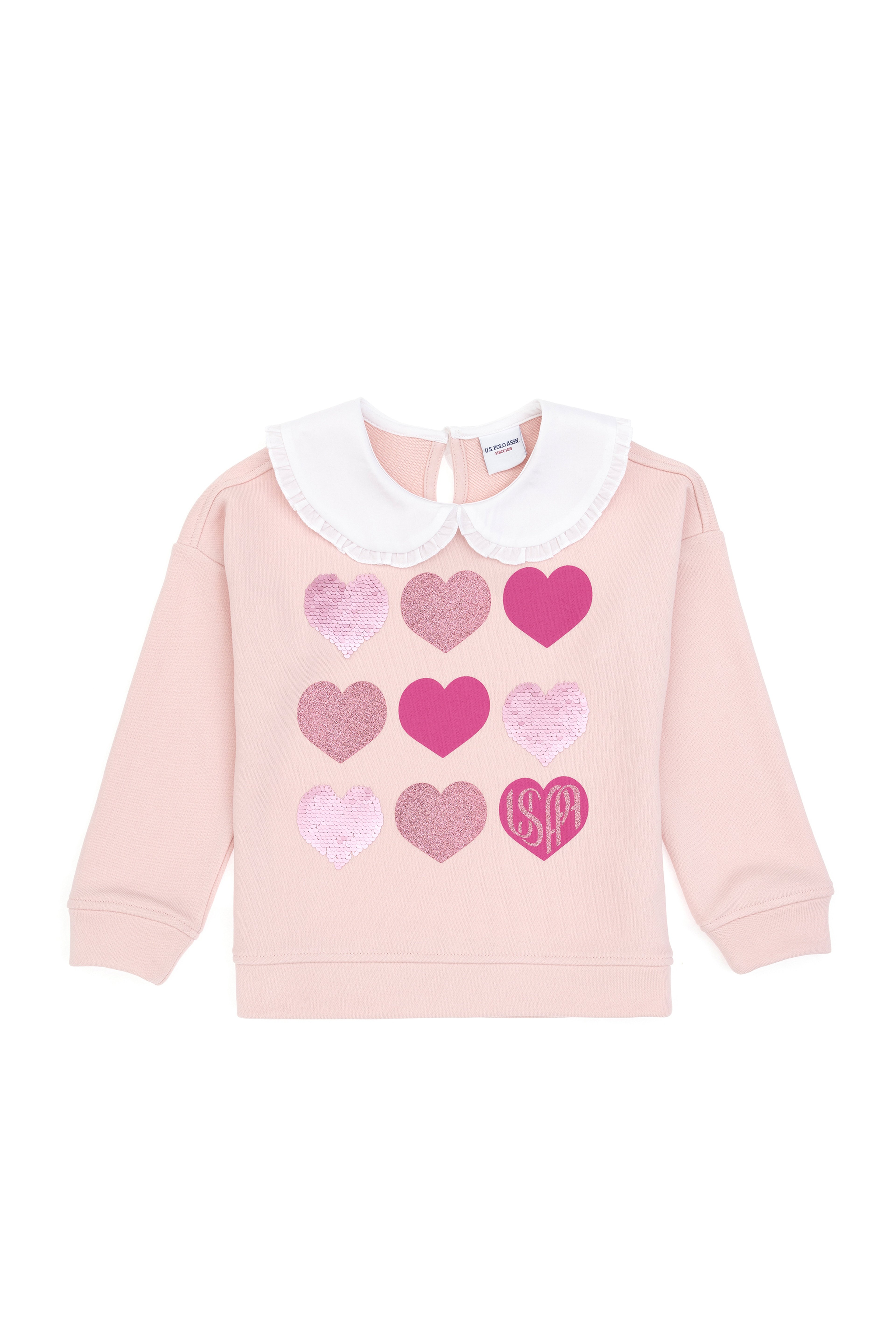 Kız Çocuk Pudra Sweatshirt