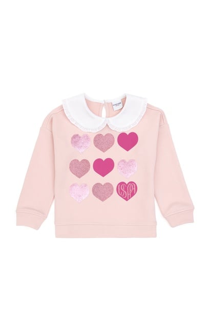 Kız Çocuk Pudra Sweatshirt