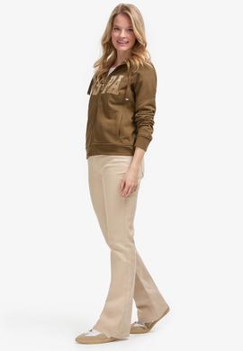 Kadın Haki Basic Sweatshirt - 50289540029