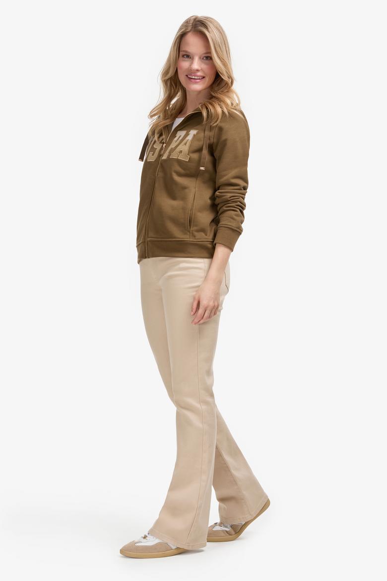 Kadın Haki Basic Sweatshirt - 50289540029