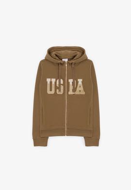 Kadın Haki Basic Sweatshirt - 50289540029