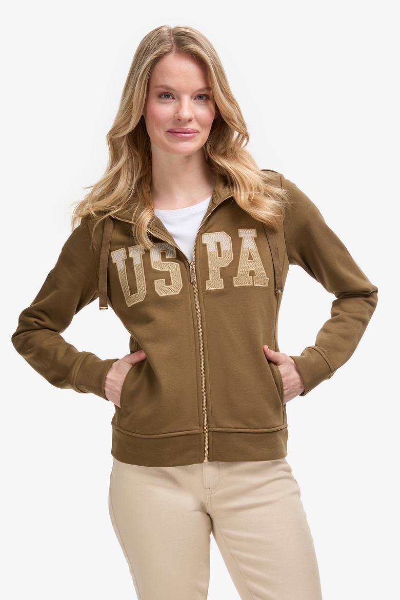 Kadın Haki Basic Sweatshirt