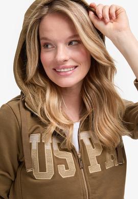 Kadın Haki Basic Sweatshirt - 50289540029