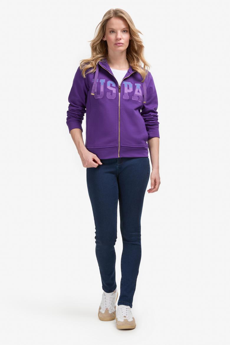 Kadın Mor Basic Sweatshirt - 50289540101