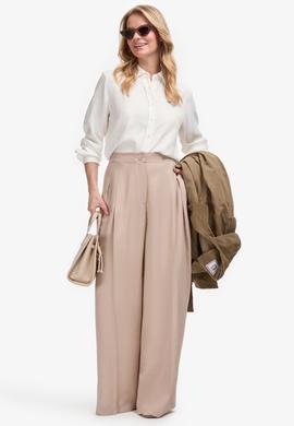 Kadın Beyaz Uzun Kollu Gömlek - 50309032010