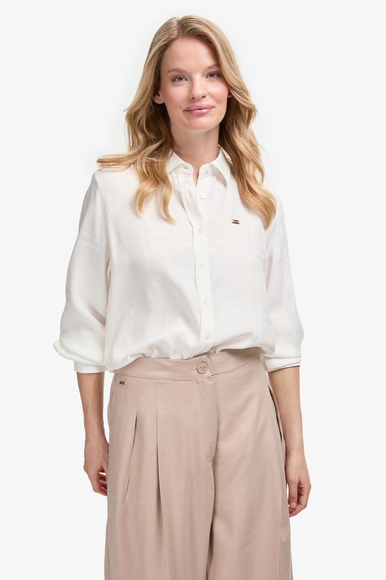 Kadın Beyaz Uzun Kollu Gömlek - 50309032010