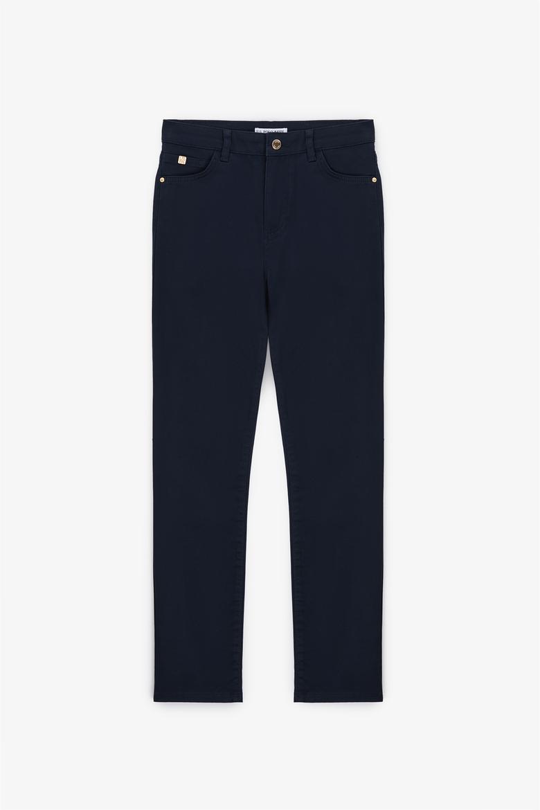 Kadın Lacivert Kanvas Pantolon - 50309156004