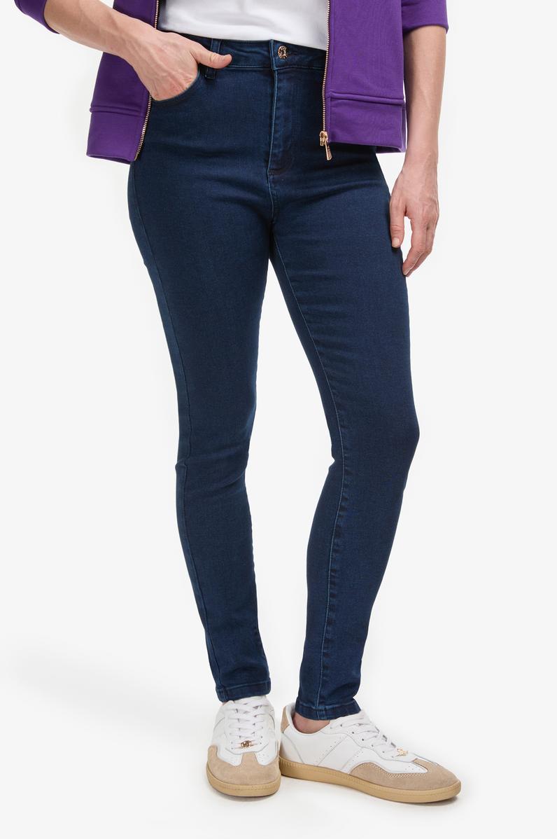 Kadın Koyu Mavi Jean Pantolon