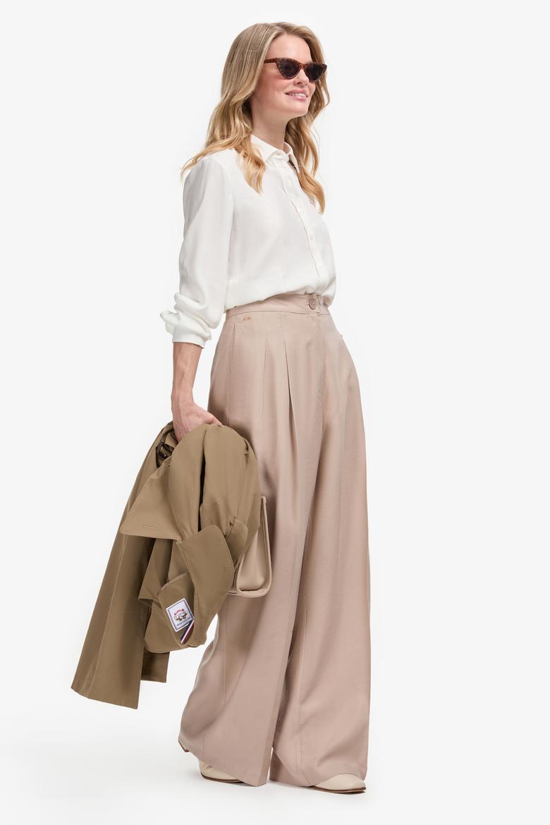 Kadın Koyu Bej Kanvas Pantolon - 50309255030