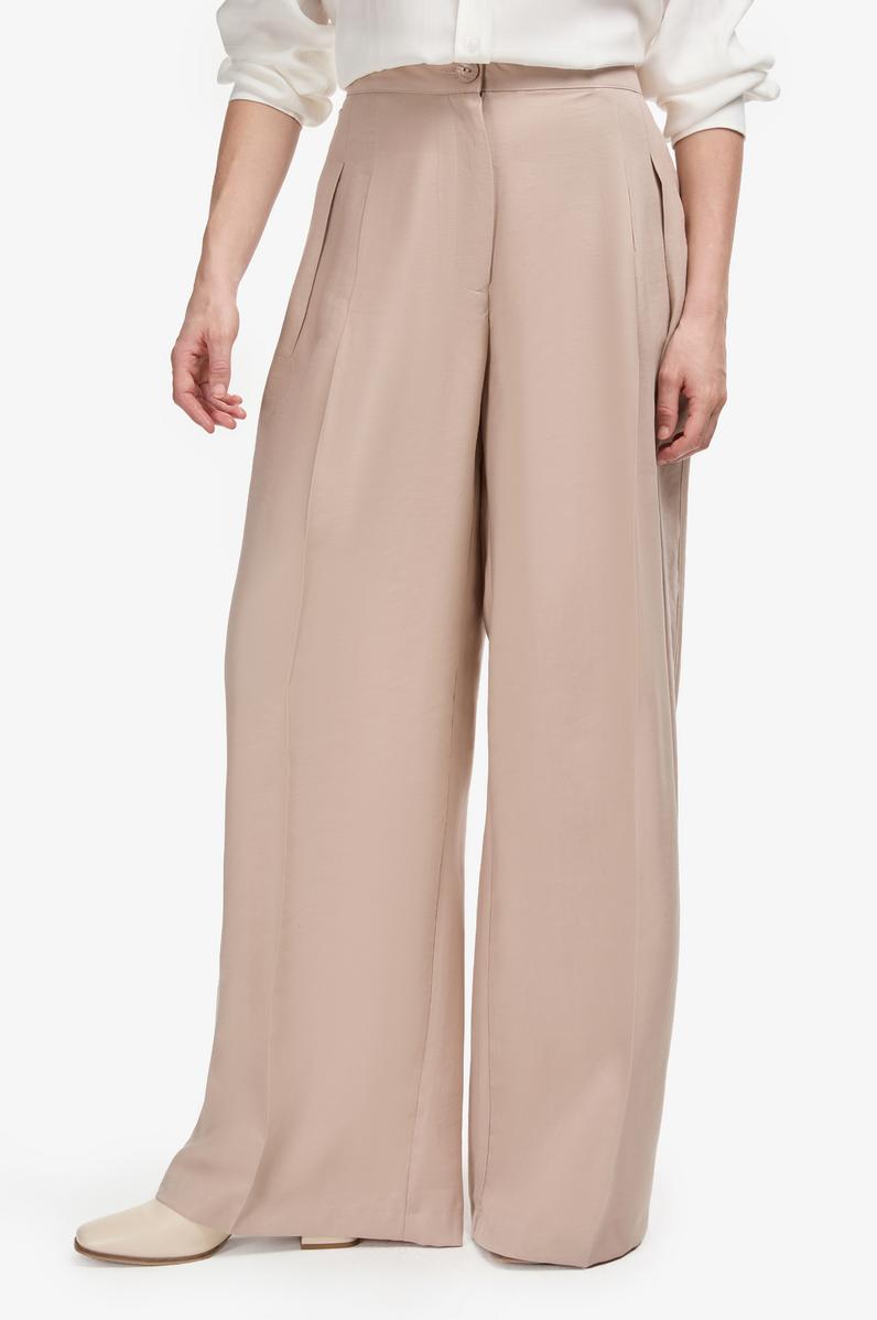 Kadın Koyu Bej Kanvas Pantolon