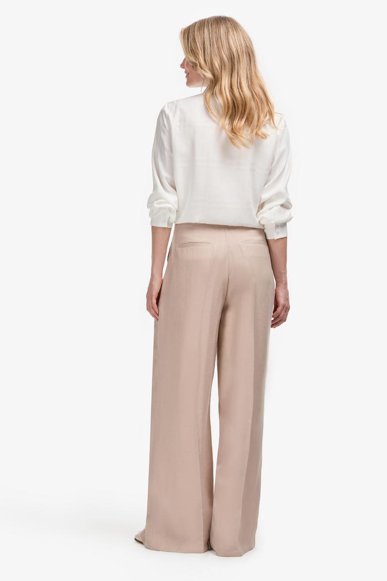 Kadın Koyu Bej Kanvas Pantolon - 50309255030