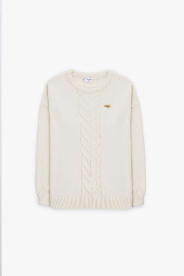 Kadın Krem Kazak - 50314758015