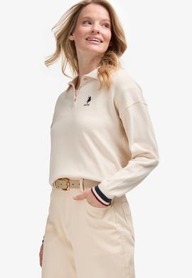 Kadın Krem Polo Yaka Kazak - 50314707010