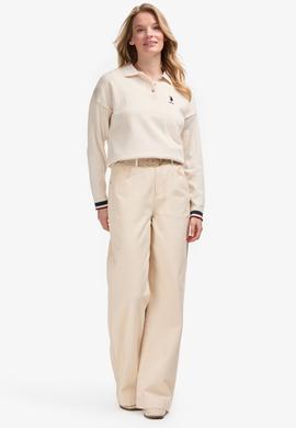 Kadın Krem Polo Yaka Kazak - 50314707010