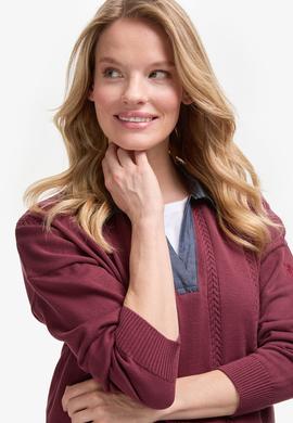 Kadın Bordo Kazak - 50314661013