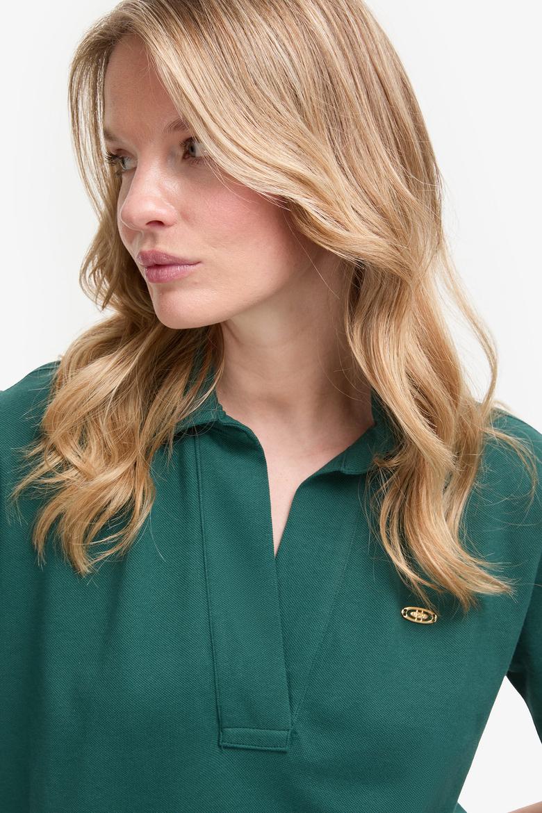 Kadın Koyu Yeşil Tişört - 50319995023