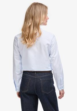 Kadın Açık Mavi Uzun Kollu Basic Gömlek - 50324791012