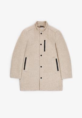 Erkek Krem Kaşe Kaban - 50310307009