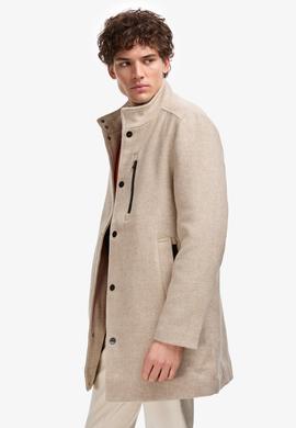 Erkek Krem Kaşe Kaban - 50310307009