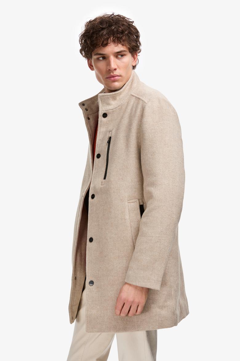 Erkek Krem Kaşe Kaban - 50310307009