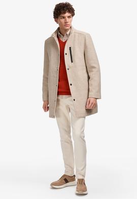 Erkek Krem Kaşe Kaban - 50310307009