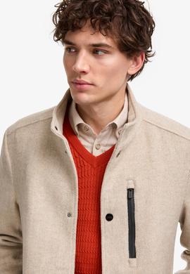 Erkek Krem Kaşe Kaban - 50310307009