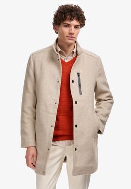 Erkek Krem Kaşe Kaban - 50310307009