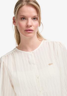 Kadın Krem Uzun Kollu Gömlek - 50299609023