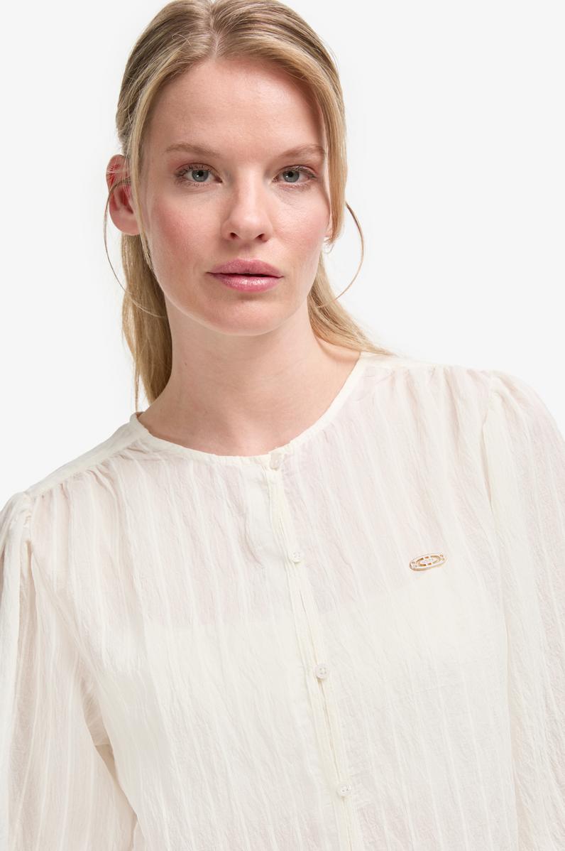 Kadın Krem Uzun Kollu Gömlek