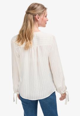 Kadın Krem Uzun Kollu Gömlek - 50299609023