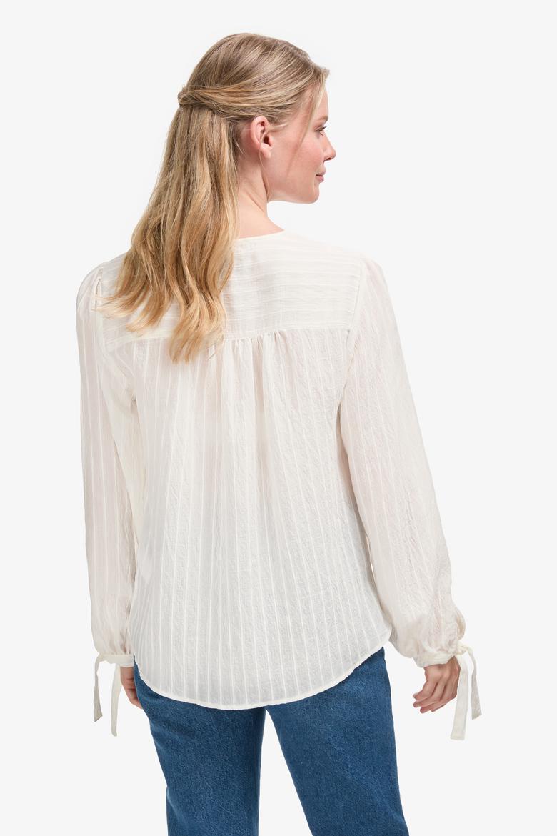 Kadın Krem Uzun Kollu Gömlek - 50299609023