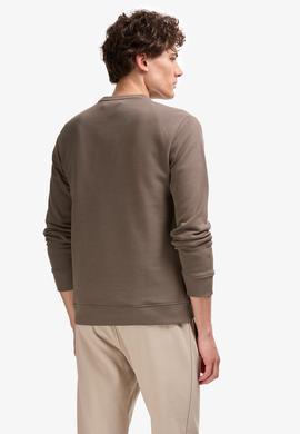 Erkek Regular Fit Bisiklet Yaka Vizon Sweatshirt - 50308686037