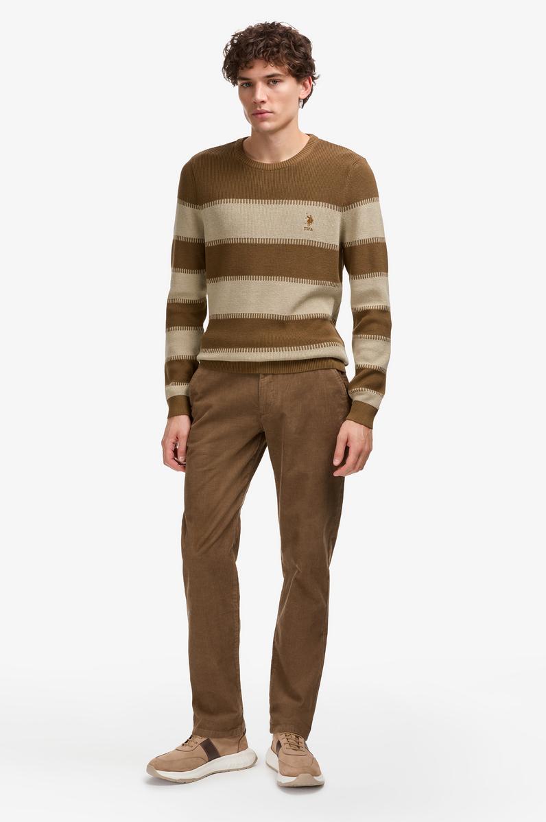 Erkek Regular Fit Haki Kanvas Pantolon